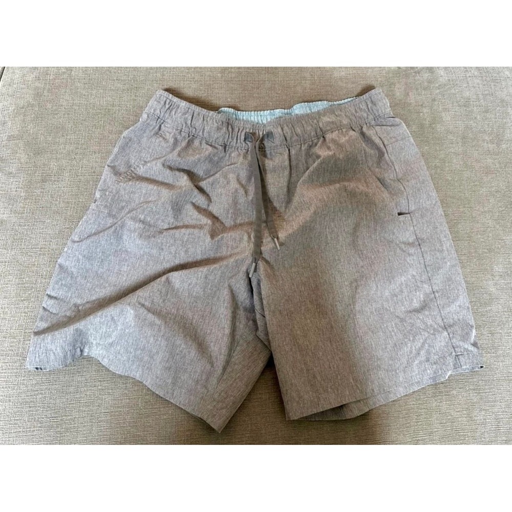Eddie Bauer Tech Pull-On Shorts Large Gray Athletic Hiking